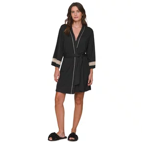 Robe Chambre Night Glam Preto Lua Lua