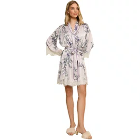 Robe Curto Pinha Lavanda Bege Miss Victtoria