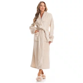 Robe Gianne Longo Bege Daniela Tombini