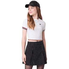 Saia Risca de Giz Preto Classic I Am