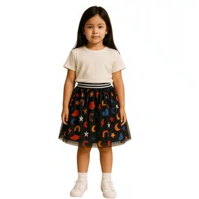 Saia Tule Cosmotipo Preto Fabula