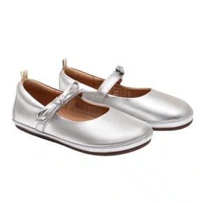 Sapatilha Brigitte Couro Sterling Silver Prata Tip Toey Joey