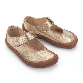 Sapatilha Chevalchee Couro Dore Dourada Petit Cheval