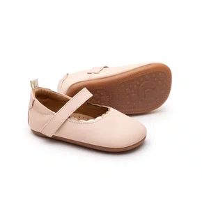 Sapatilha Couro Cotton Candy Metalic Salmon Tip Toey Joey