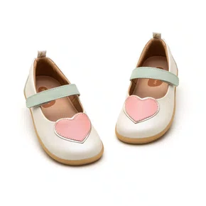 Sapatilha Couro Heart Antique White Pink Lake Tip Toey Joey