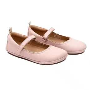 Sapatilha Misty Couro Blossom Pink Metalic Tip Toey Joey