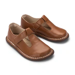 Sapato Colegial Couro Nut Caramelo Petit Cheval