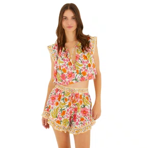 Short Banana Flor Leve Farm