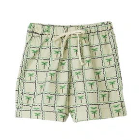 Short Coco Xadrez Bege Bento