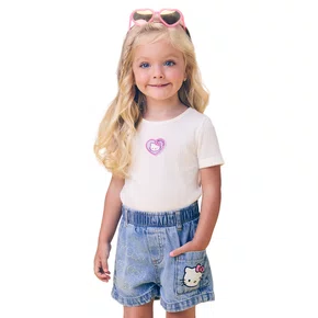 Short Jeans Hello Kitty Strass Momi