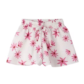 Short Off Flores Rosa Margareth Farm Futura