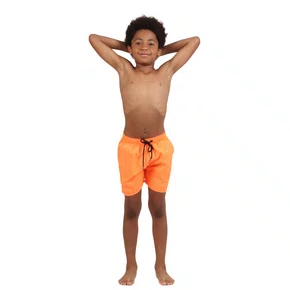 Short Pedro Laranja Neon Siri Kids