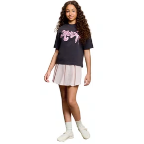 Short Saia Tweed Tricot Rosa Quartzo Authoria
