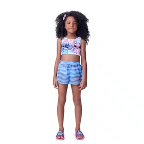 Shorts Saida de Praia Stitich Ondas Momi