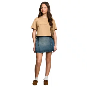 Shorts Saia Jeans com Laços Authoria