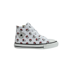 Tenis Cano Alto Baby Branco Minnie All Star