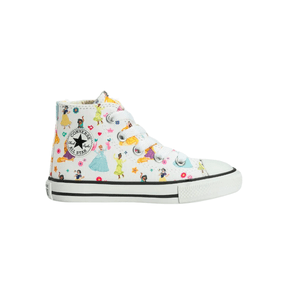 Tenis Cano Alto Branco Princesas Baby All Star