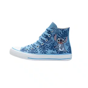 Tenis Cano Alto Teen Azul Stitch All Star