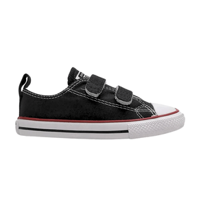 Tenis Cano Baixo Velcro Lona Baby Preto All Star