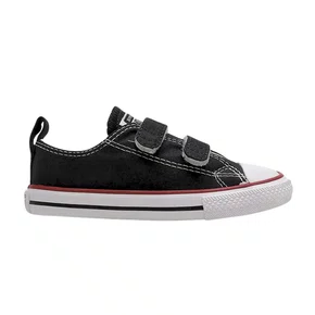 Tenis Cano Baixo Velcro Lona Baby Preto All Star