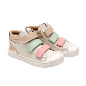 Tênis Couro Leap Tapioca Pink Lake Mint Tip Toey Joey