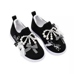 Tênis Knit Multi Laços Preto Pituchinhus