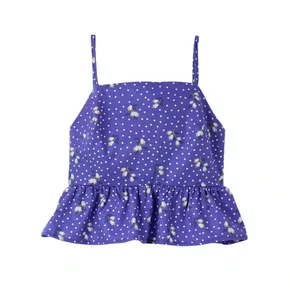 Top Babados Cajuzinho Poas Azul Farm Futura