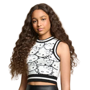 Top Hello Kitty Tricot Black & White