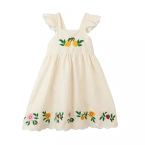 Vestido Bordado Mucha Fruta Off Fabula