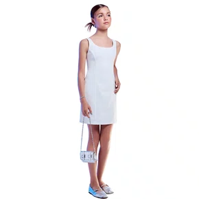 Vestido Branco Laço Prata Alfaiataria I Am