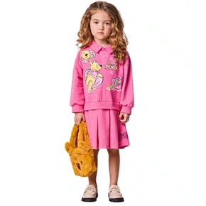Vestido College Pooh Rosa Cherry Anime