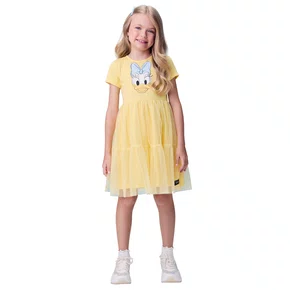 Vestido Daisy Amarelo Sunny Tule Momi