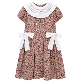 Vestido Kids Floral Rosa Saint Germain Primo Bambino