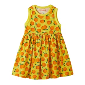 Vestido Malha Laranjinhas Rodadinho Fabula