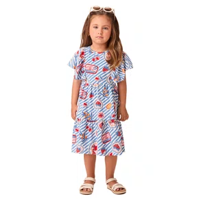 Vestido Malha Listra Navy Comidinhas Momi
