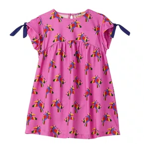 Vestido Malha Soy Tropical Rosa Fabula