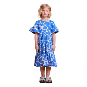 Vestido Maxi Corações Azuis Anime