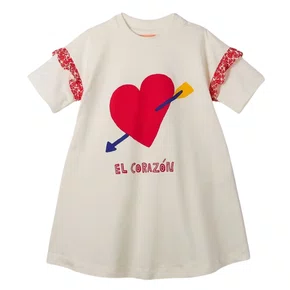 Vestido Silk El Corazon Branco Fabula