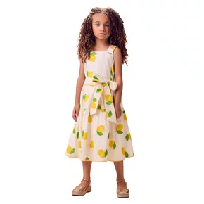 Vestido Soleil Limão Siciliano Animê