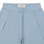 Bermuda Moletom Bolso Embutido Azul Dame
