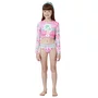 Biquini Conjunto Infantil Cropped Manga Longa Lara Tropicandy Siri Kids