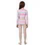 Biquini Conjunto Infantil Cropped Manga Longa Lara Tropicandy Siri Kids