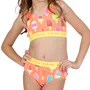 Biquini Cropped Eduarda Picoles Laranja Siri Kids