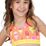 Biquini Cropped Eduarda Picoles Laranja Siri Kids