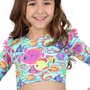 Biquini Manga Longa Karol Aquarela Siri Kids