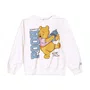 Bluão Moletom Ursinho Pooh com Strass Perola Momi