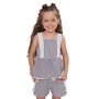 Blusa Algodão Xadrez Renda Bordada Pituchinhus