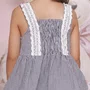 Blusa Algodão Xadrez Renda Bordada Pituchinhus