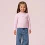 Blusa Basica Tricot Rosa Petit Cherie