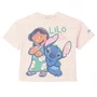 Blusa Bege Lilo e Stitch com Strass Anime